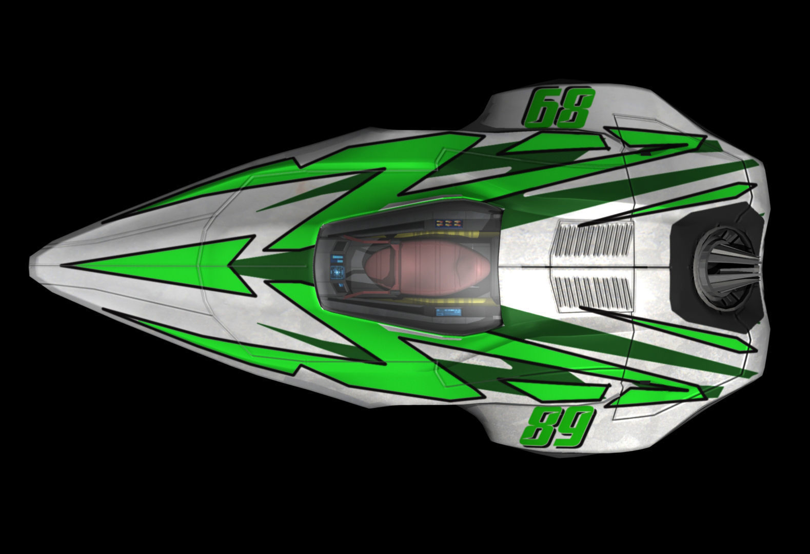 Race Craft Low-poly 3D model_3