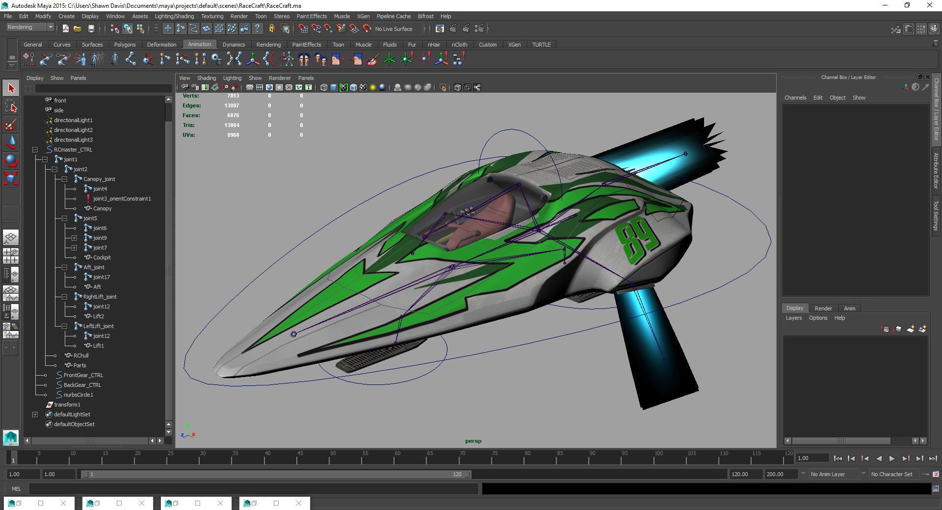 Race Craft Low-poly 3D model_12