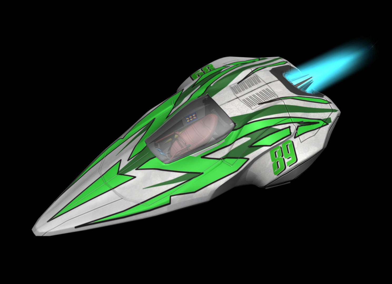 Race Craft Low-poly 3D model_8