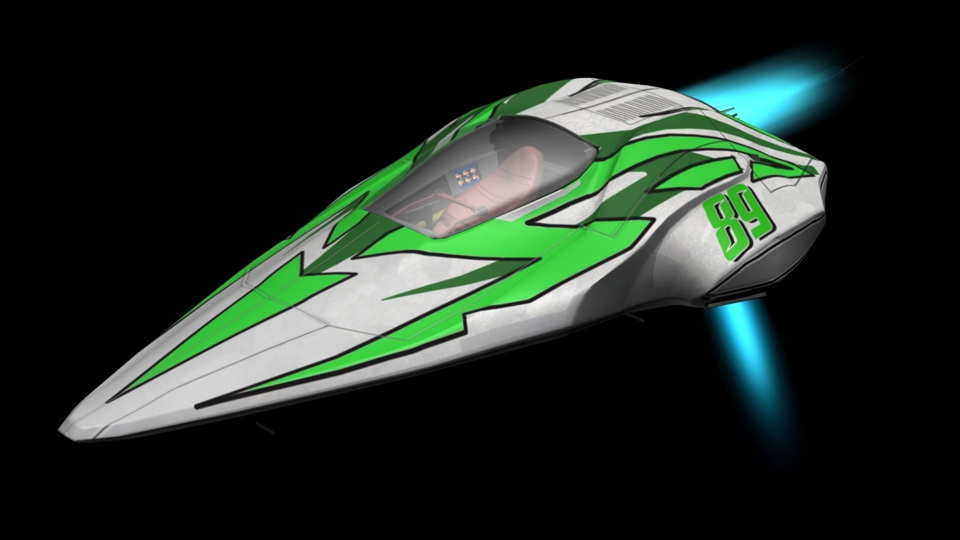 Race Craft Low-poly 3D model_1
