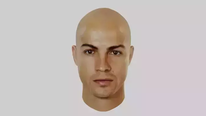 realistic ronaldo man with bald head