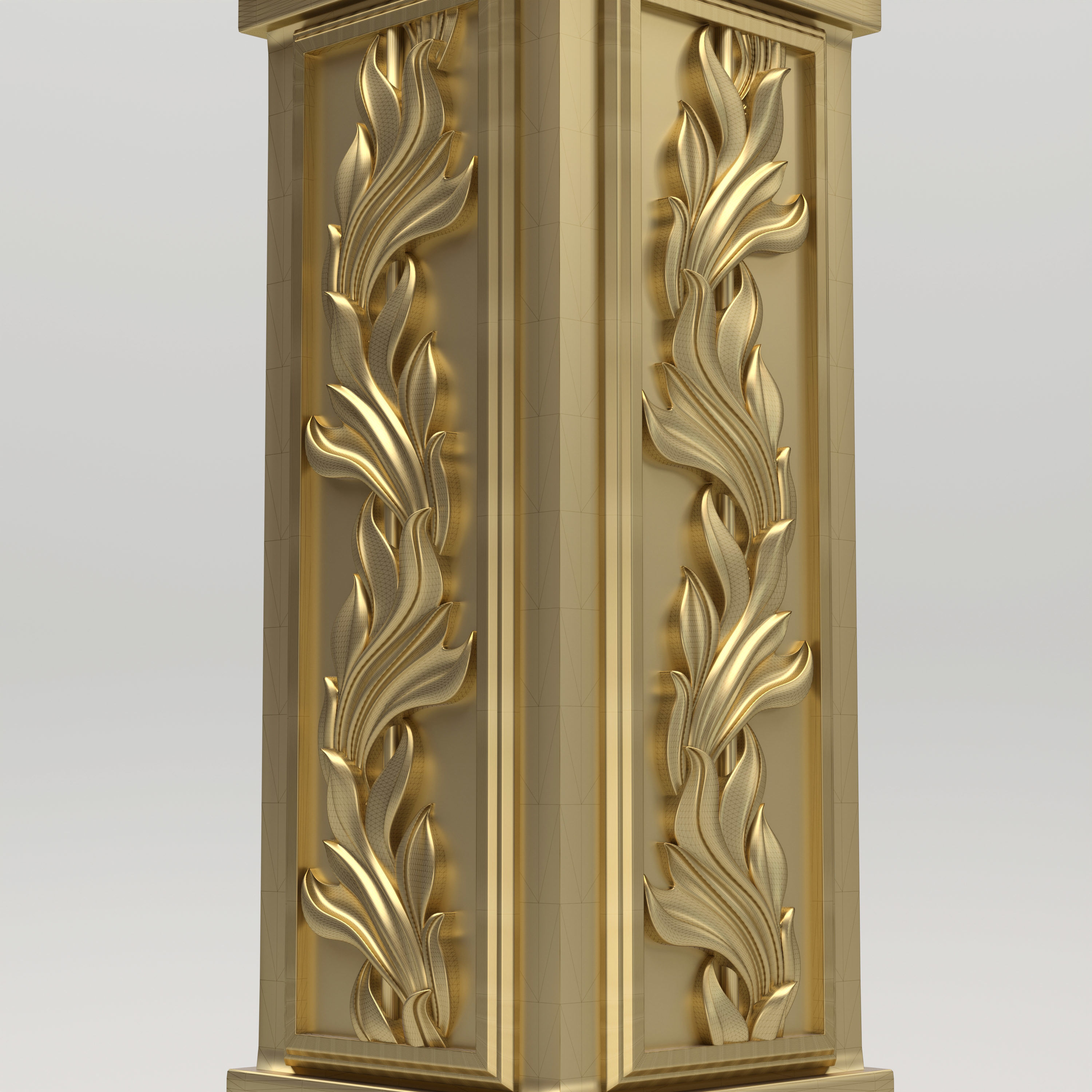 Carved Column 3D model_9