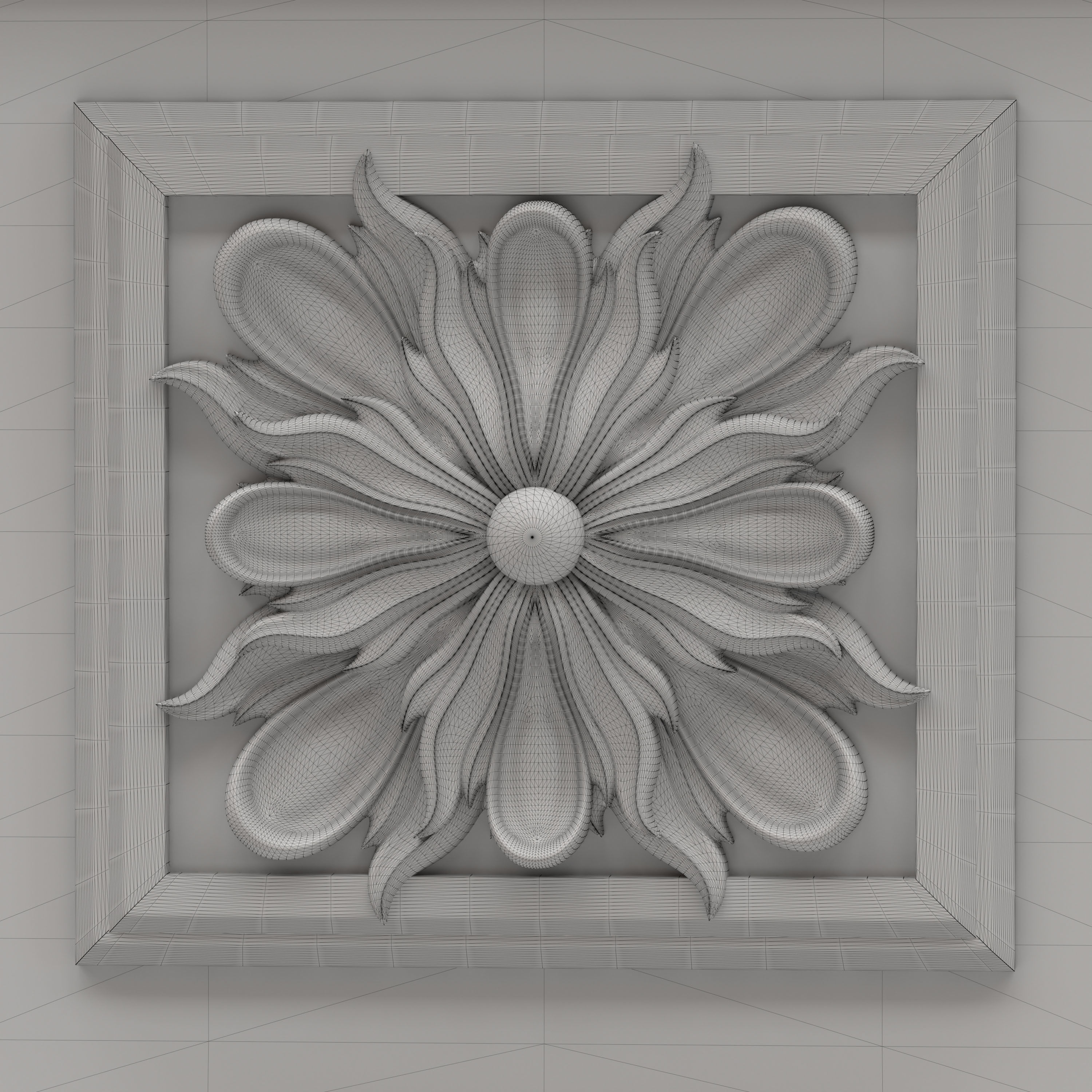 Carved Column 3D model_7