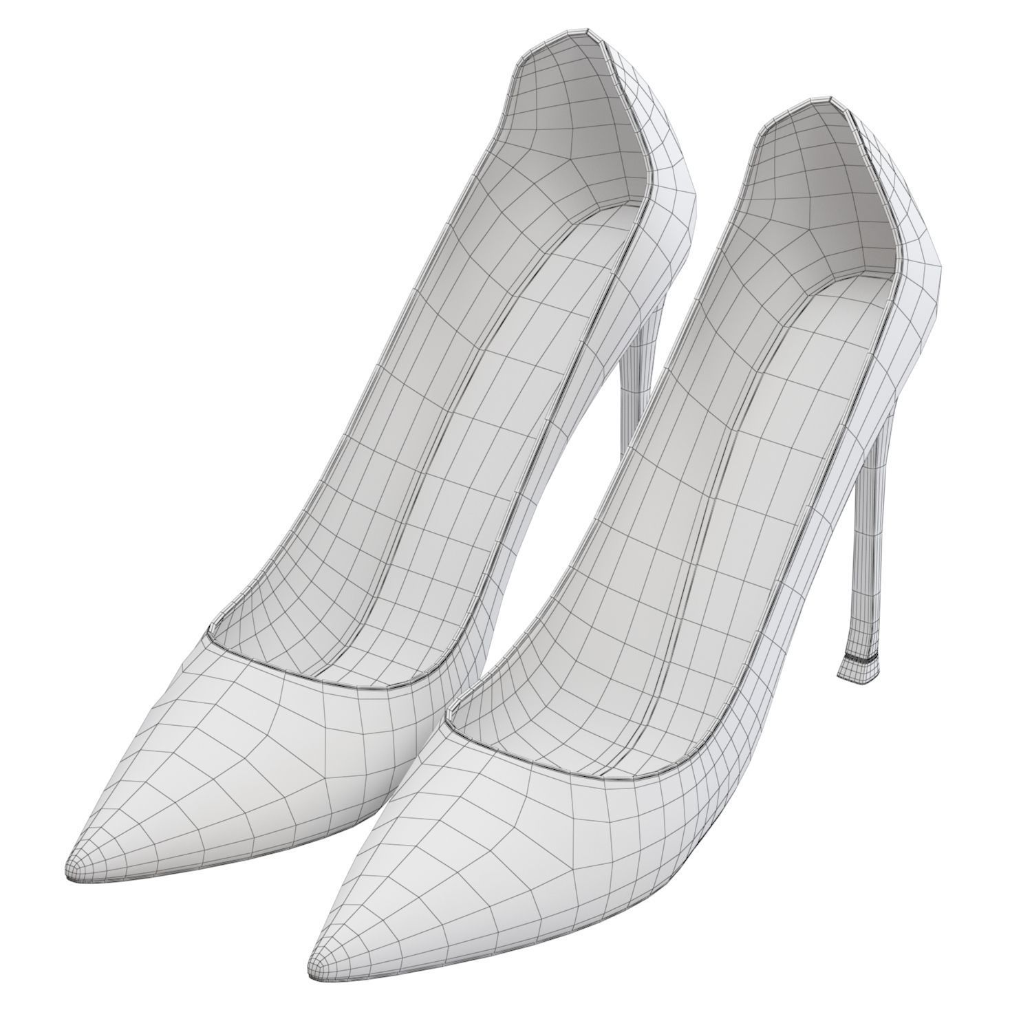 Shoes 01 - High Heel Shoes - Dior D-Moi Pump 3D model_4