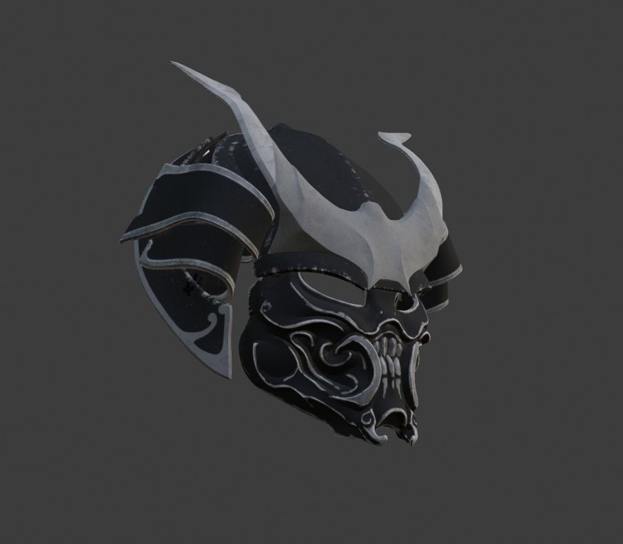 Predator mask - Samurai 3D print model_6