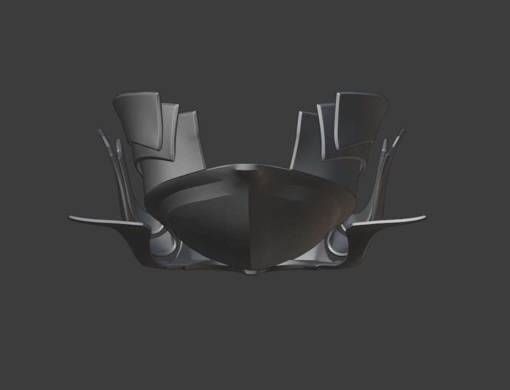 Predator mask - Samurai 3D print model_15