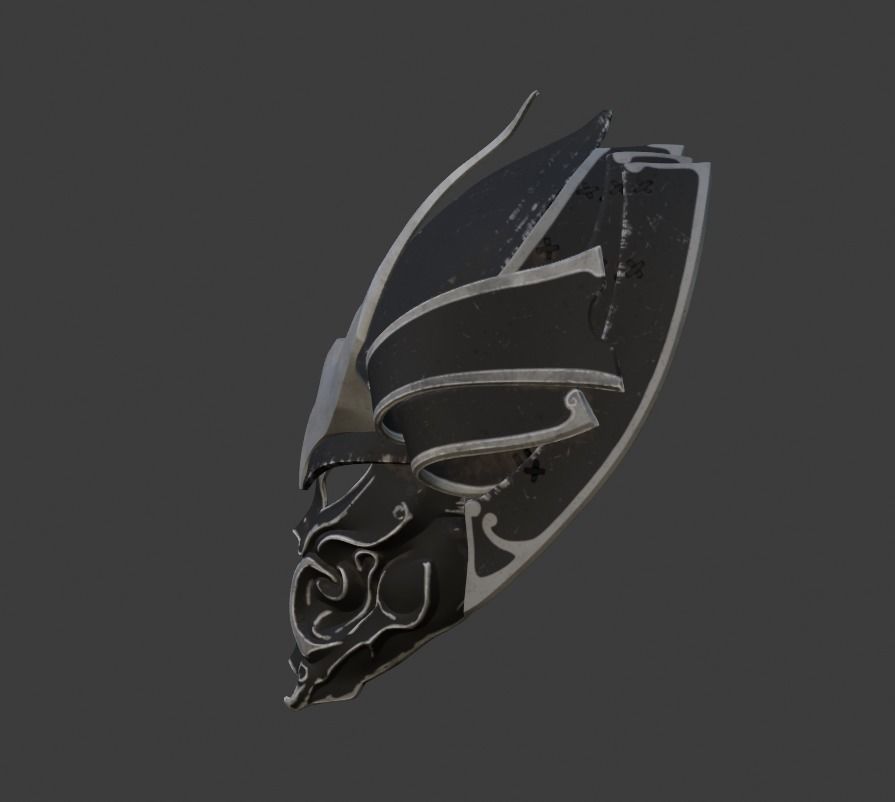 Predator mask - Samurai 3D print model_5