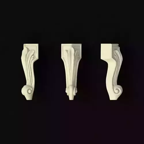 leg High quality 3d models for processing on a cnc machine 