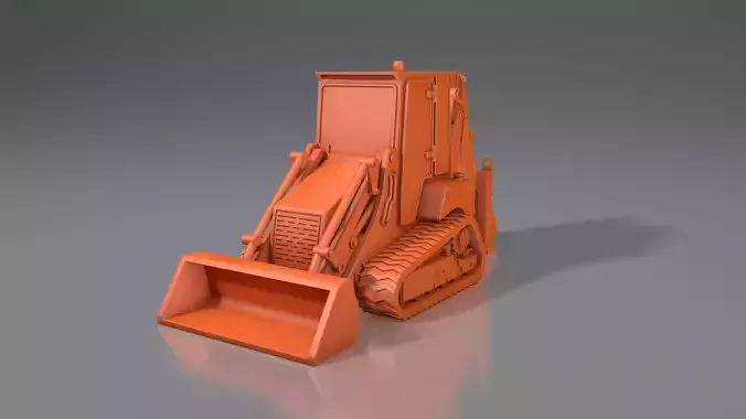 mini tractor JCB-1CXT 3D print model