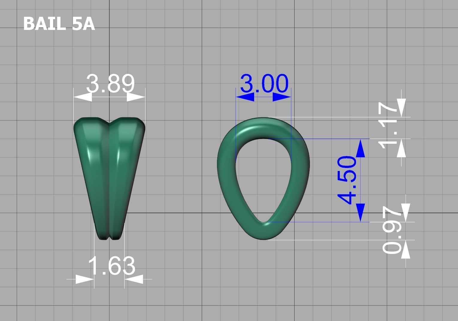 BAIL LOOP PACKAGE for Pendants Necklaces v5 3D print model_10