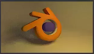 Blender Game Ready Logo Low-poly 3D model