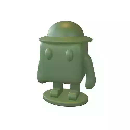 Cube Character 00011 Green Army