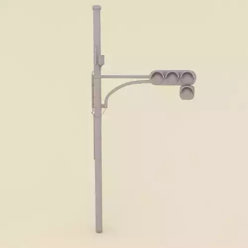 Stoplight street light pole