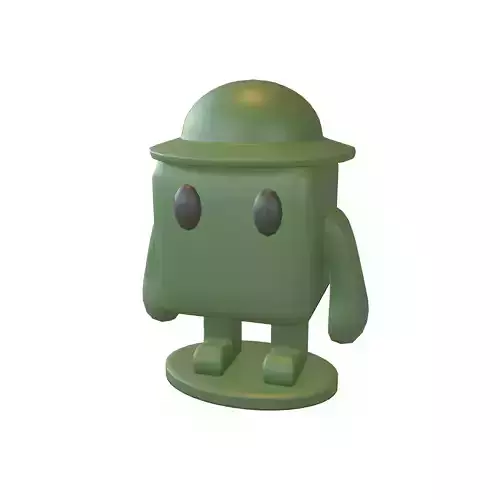 Cube Character 00011 Green Army Ver2