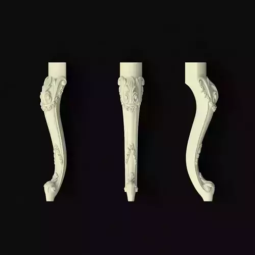 leg High quality 3d models for processing on a cnc machine 