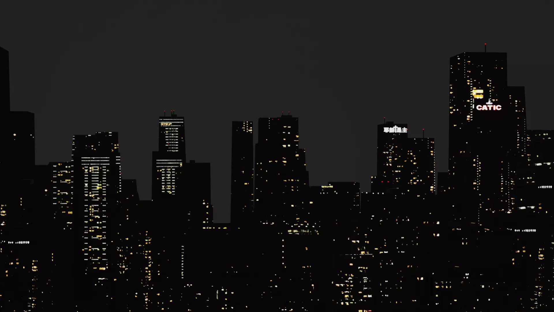 Night City Covid all assets and animation included 3D model