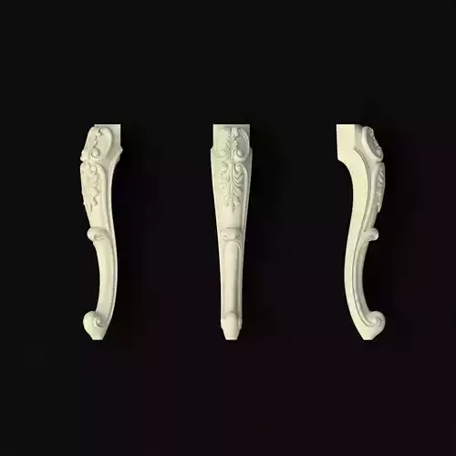 leg High quality 3d models for processing on a cnc machine