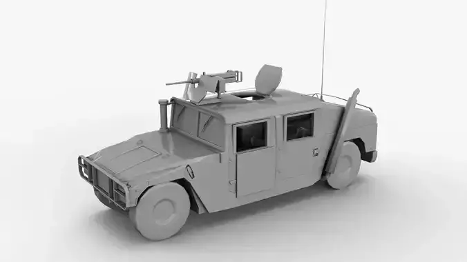Hummer Base Mesh Free Free low-poly 3D model