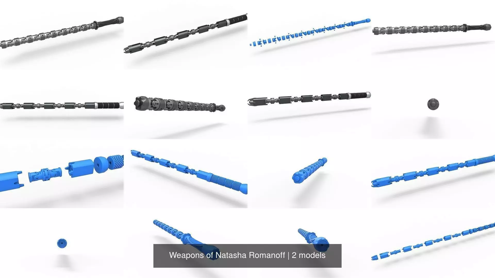 Weapons of Natasha Romanoff 3D Model Collection_0