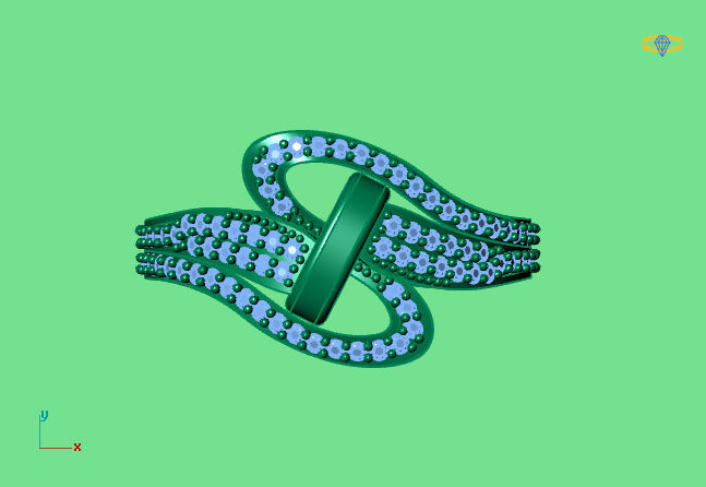 Ring Stone 8 3D print model_2