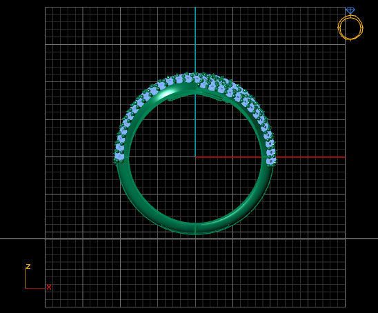 Ring Stone 35 3D print model_3