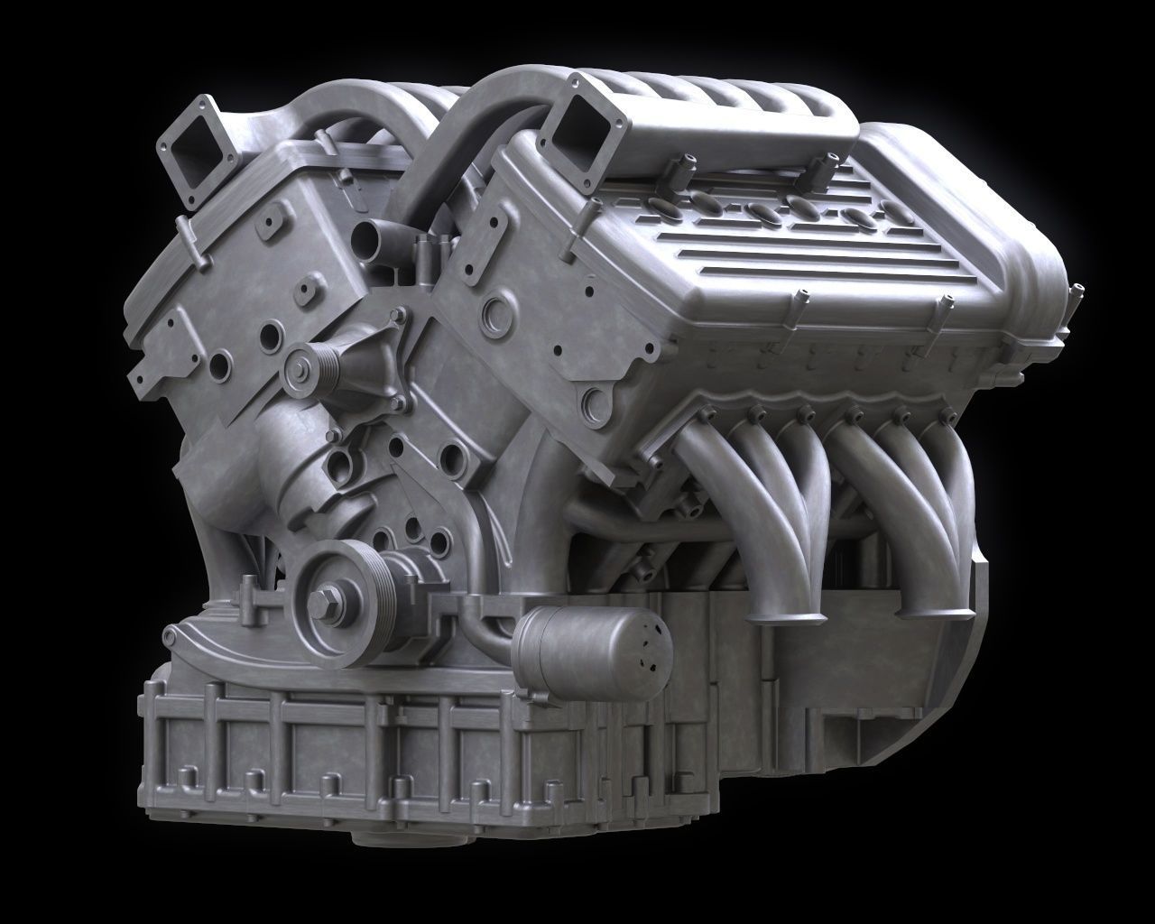 High quality 3d Volkswagen Engine  3D model_1