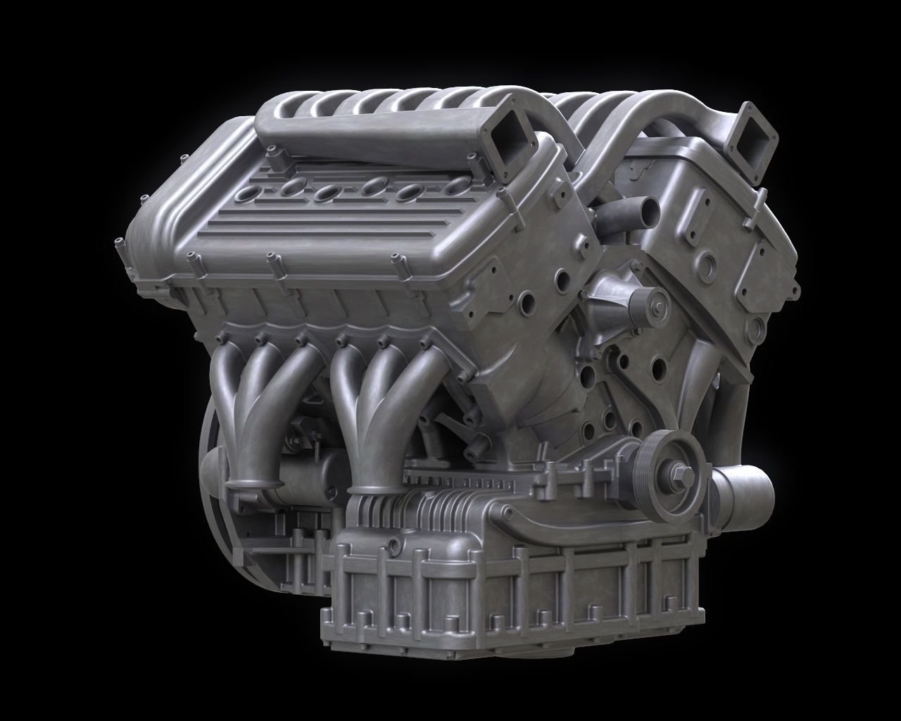 High quality 3d Volkswagen Engine  3D model_3