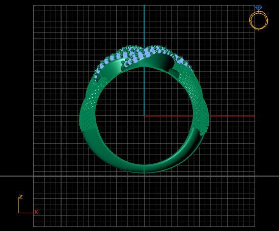 Ring Stone 30 3D print model_3