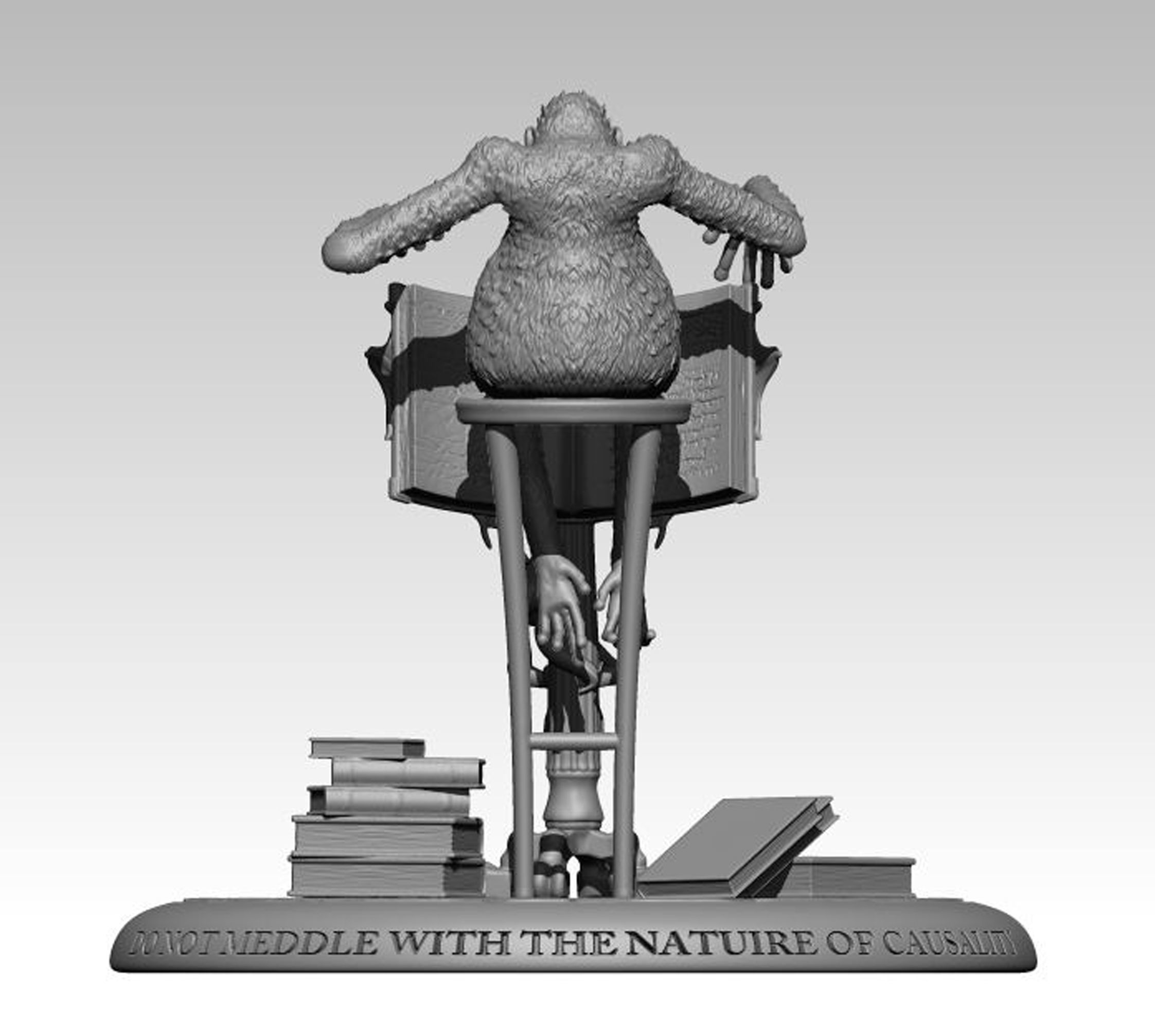 The Librarian of Terry Pratchetts Unseen University 3D print model_2