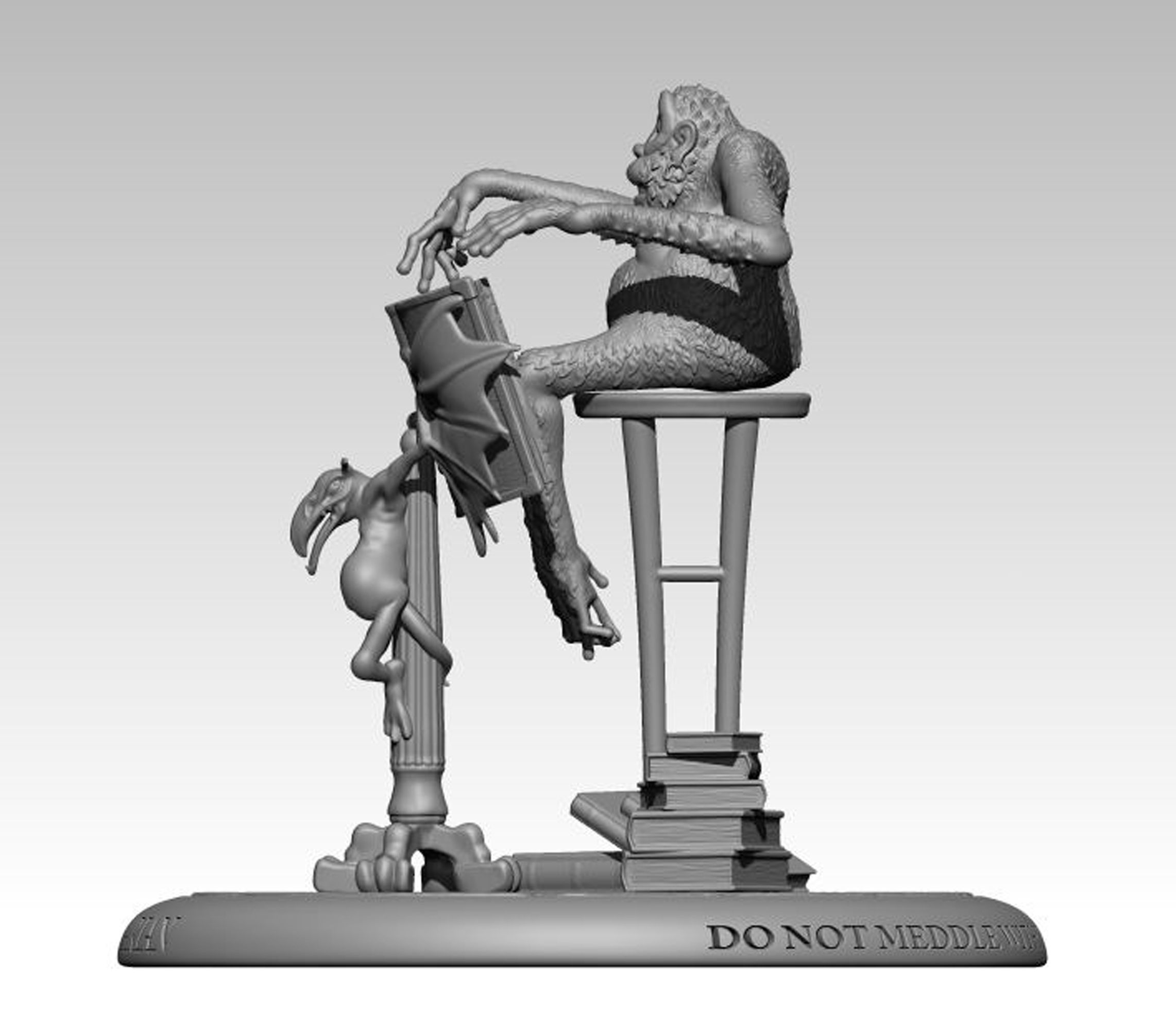 The Librarian of Terry Pratchetts Unseen University 3D print model_1