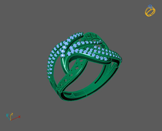 Ring Stone 27 3D print model_1