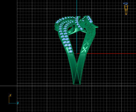 Ring Stone 27 3D print model_4