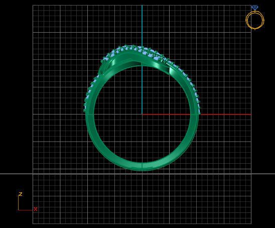 Ring Stone 27 3D print model_3