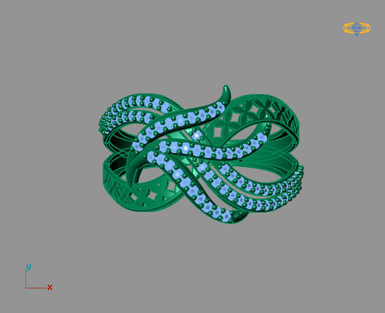 Ring Stone 27 3D print model_2