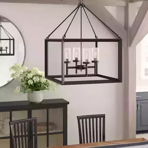 Powell Light Lantern Chandelier 3D model