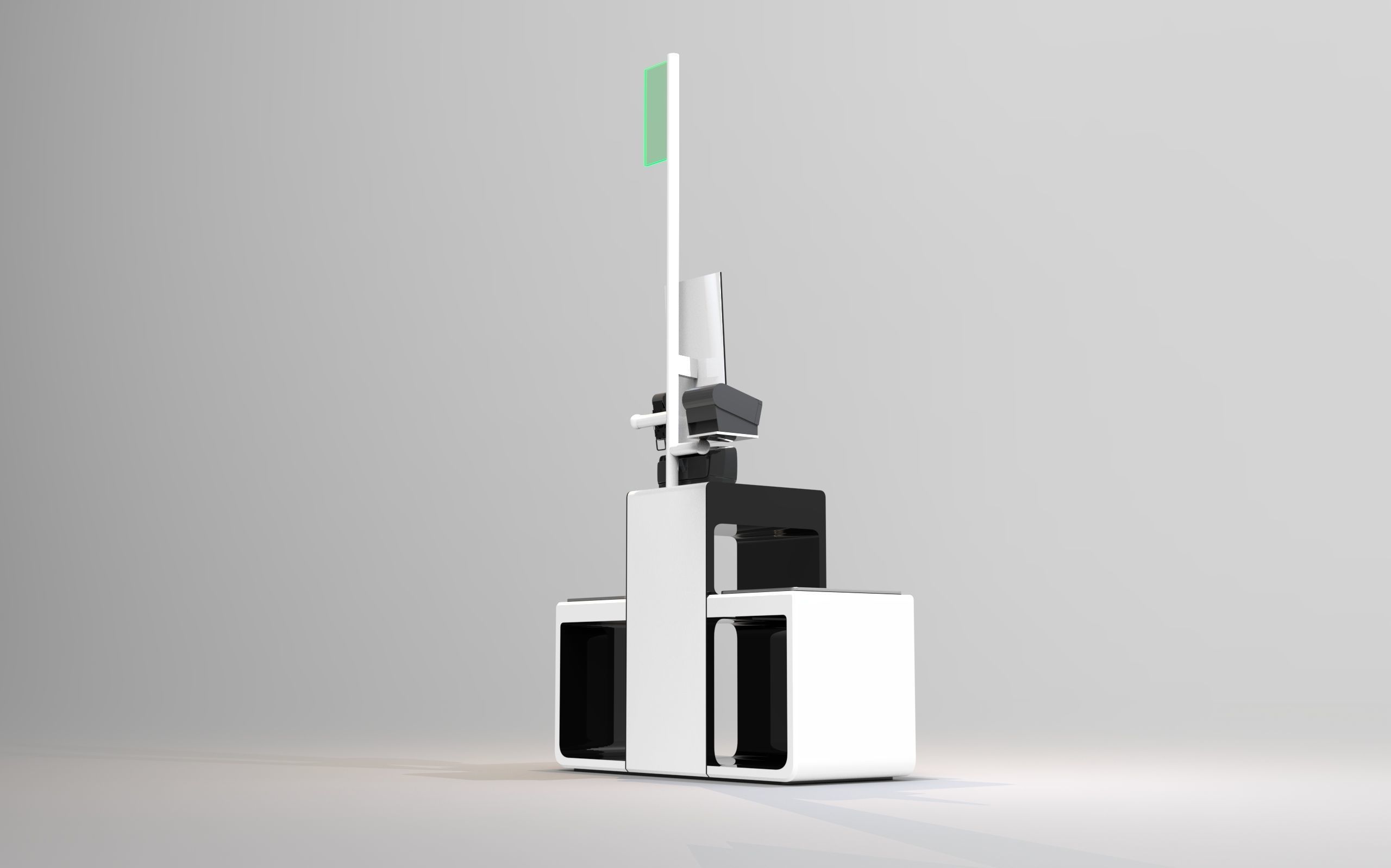 Self checkout design 3D model_2