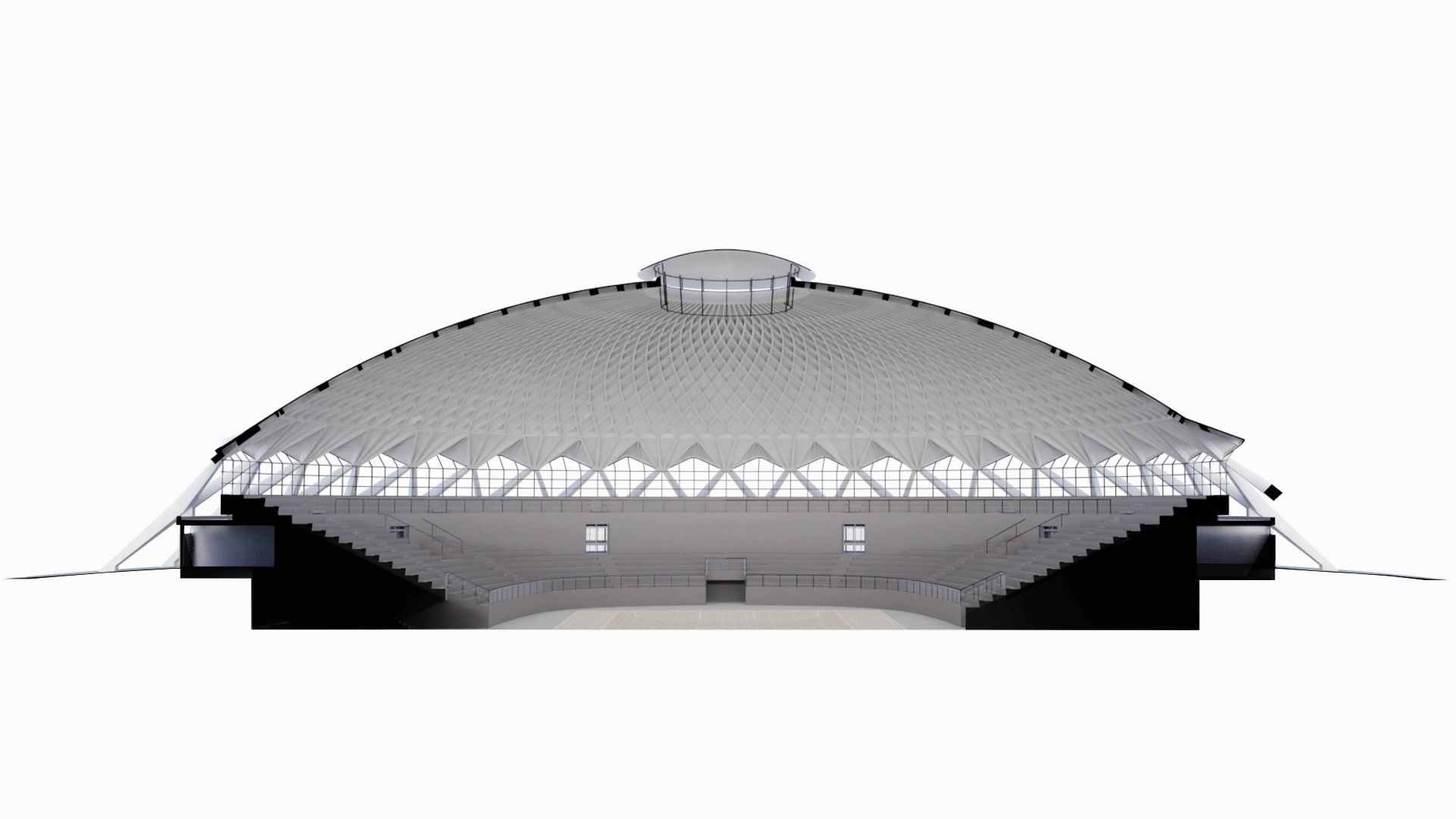 PALAZZETTO DELLO SPORT ROME Pier Luigi Nervi 3D model_4