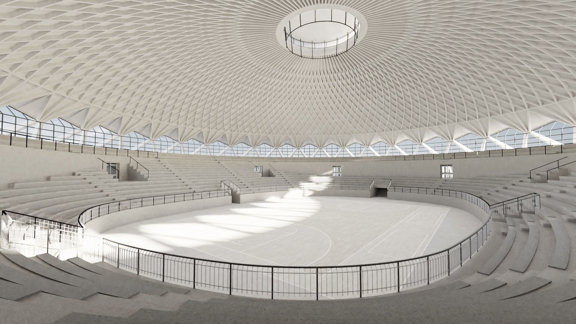 PALAZZETTO DELLO SPORT ROME Pier Luigi Nervi 3D model_2