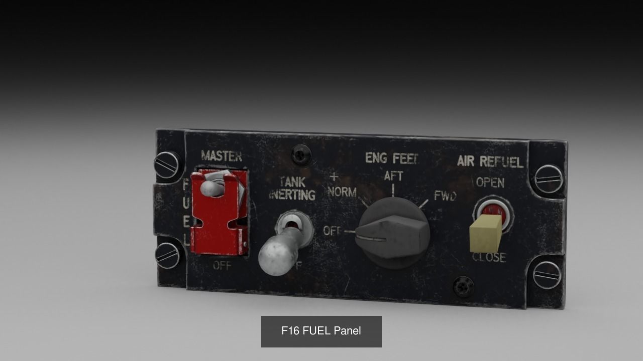 F16 Cockipt Instruments and Gauges 3D Model Collection_87