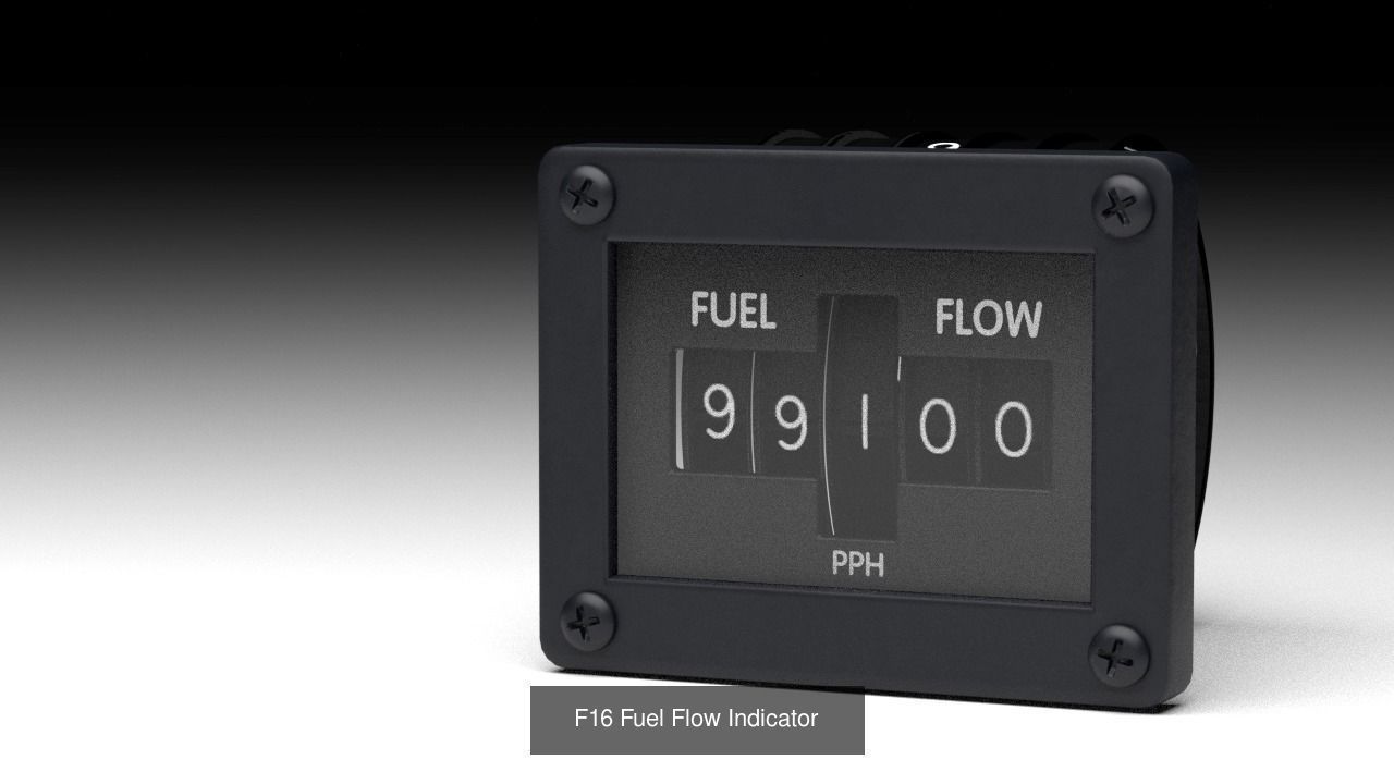 F16 Cockipt Instruments and Gauges 3D Model Collection_130