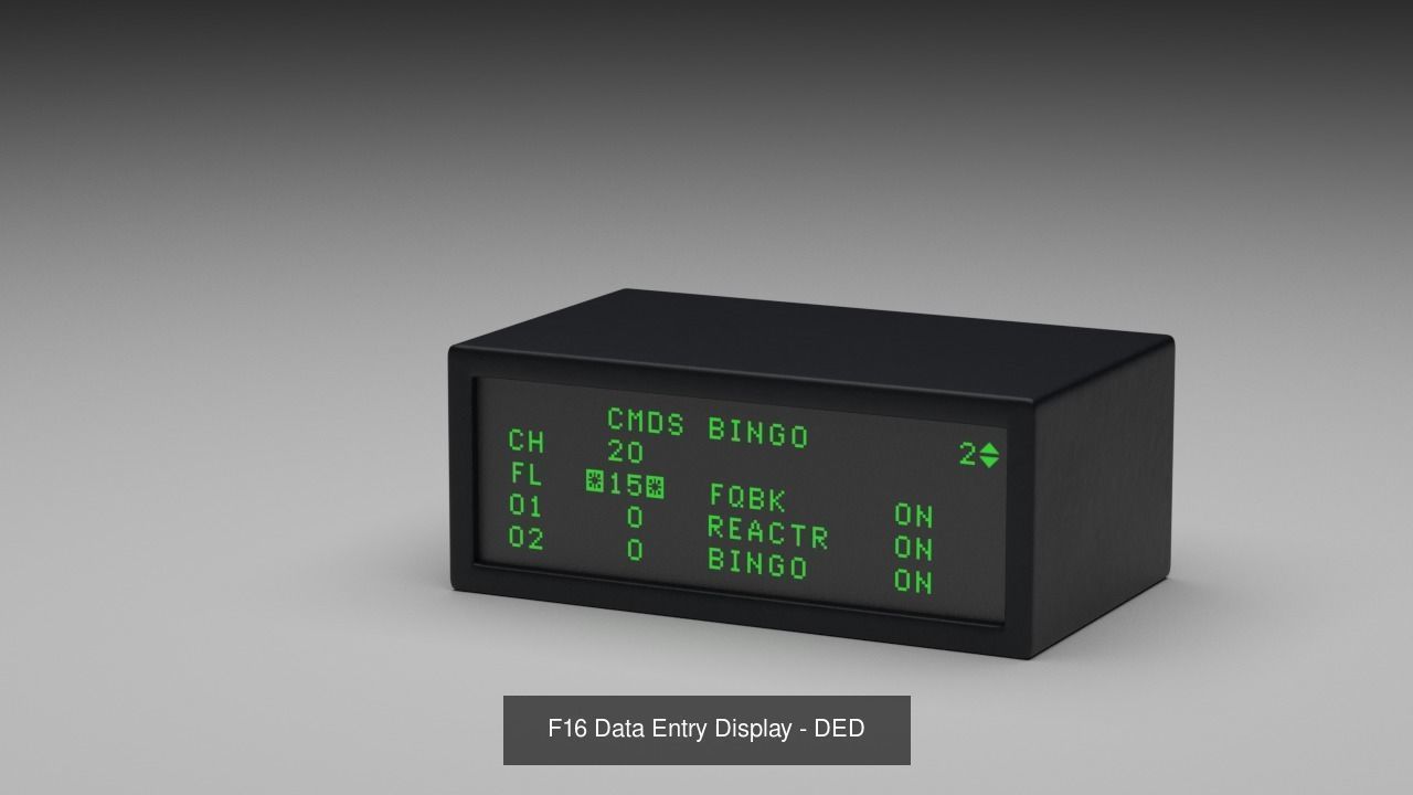 F16 Cockipt Instruments and Gauges 3D Model Collection_133
