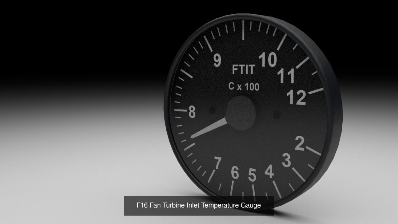 F16 Cockipt Instruments and Gauges 3D Model Collection_116