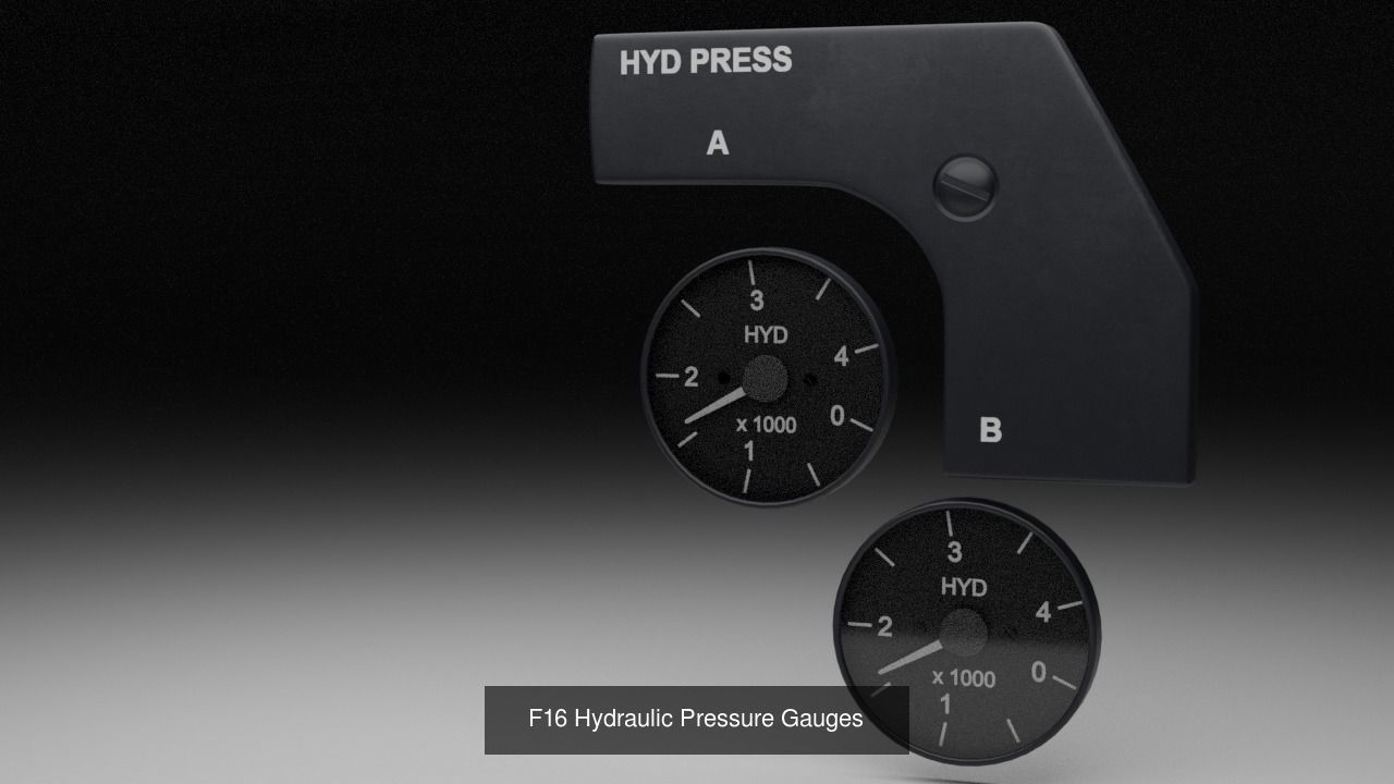F16 Cockipt Instruments and Gauges 3D Model Collection_120