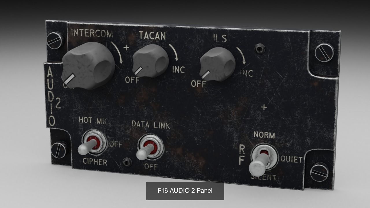 F16 Cockipt Instruments and Gauges 3D Model Collection_165