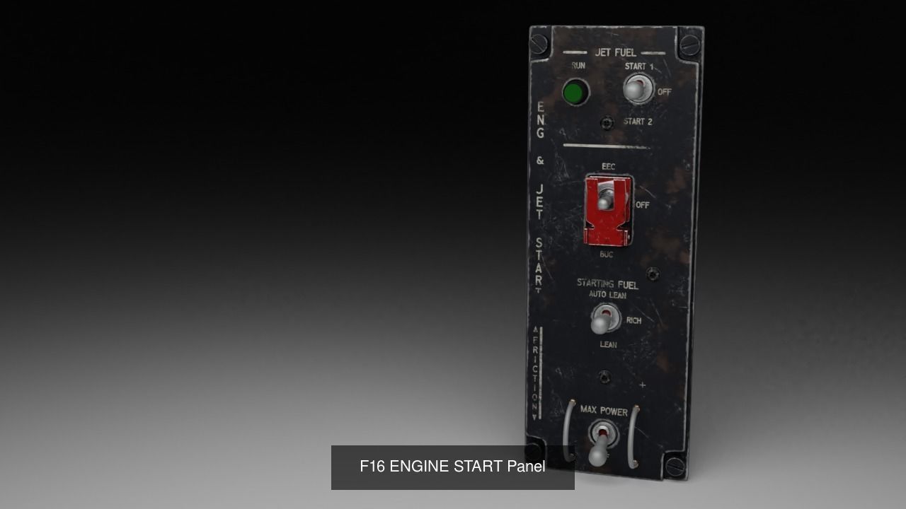 F16 Cockipt Instruments and Gauges 3D Model Collection_164