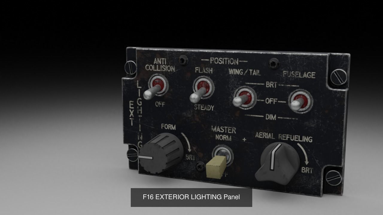 F16 Cockipt Instruments and Gauges 3D Model Collection_170
