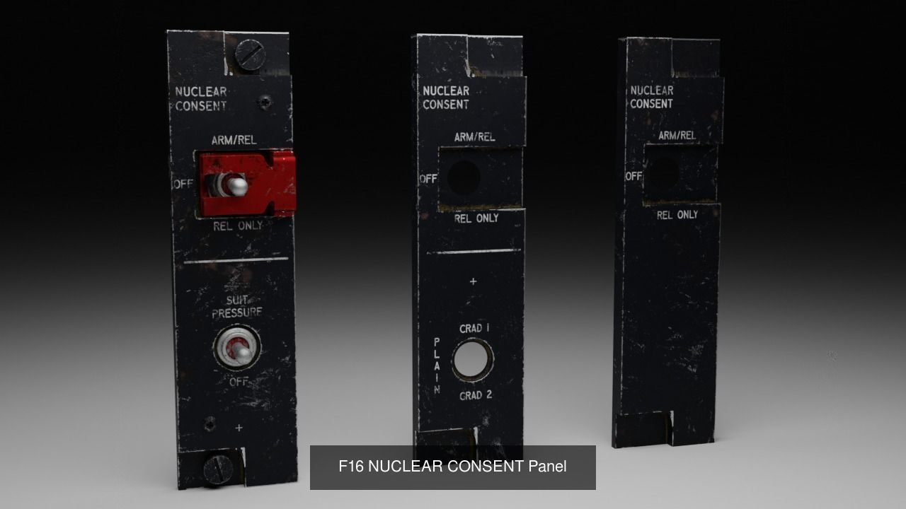 F16 Cockipt Instruments and Gauges 3D Model Collection_148