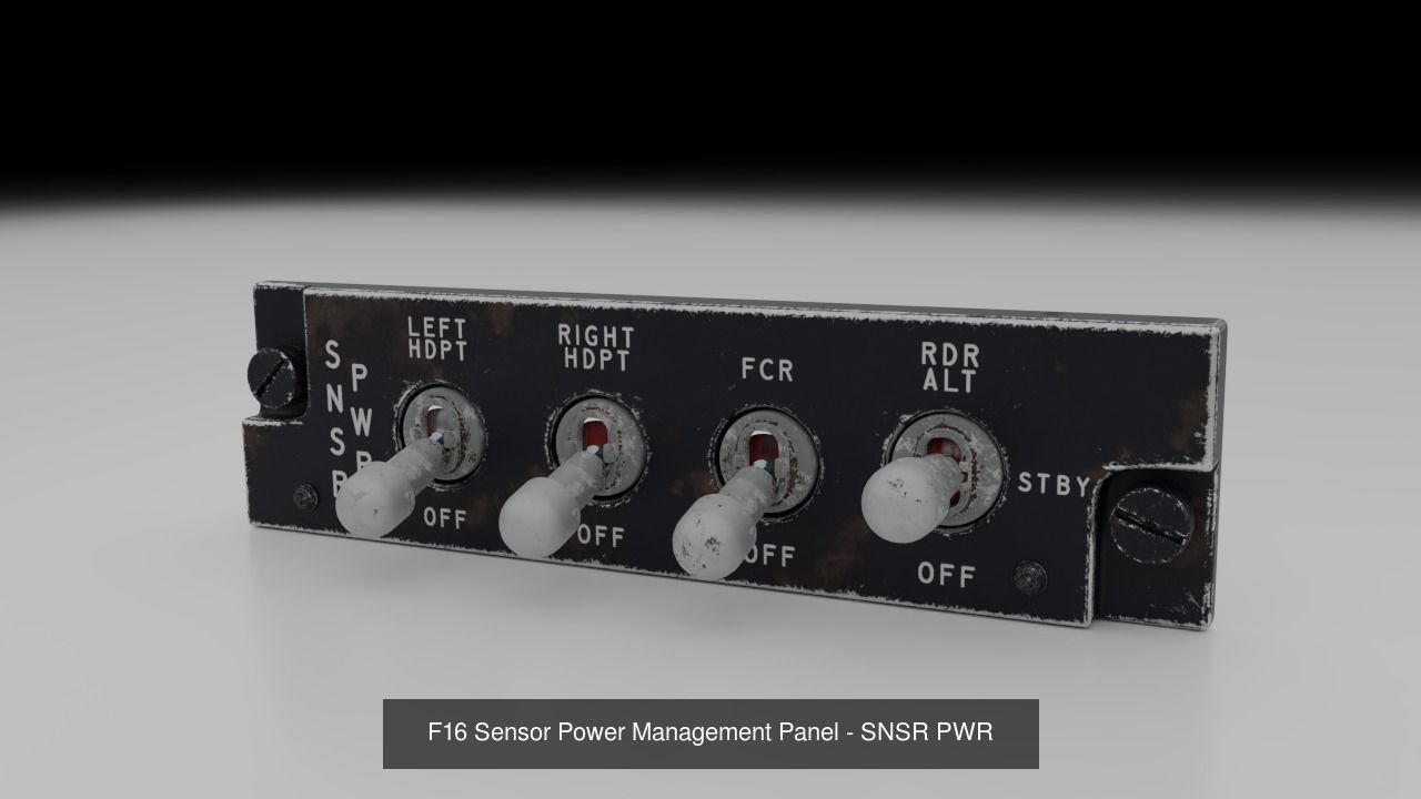 F16 Cockipt Instruments and Gauges 3D Model Collection_142