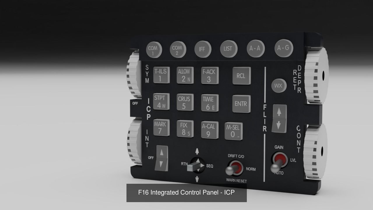 F16 Cockipt Instruments and Gauges 3D Model Collection_131