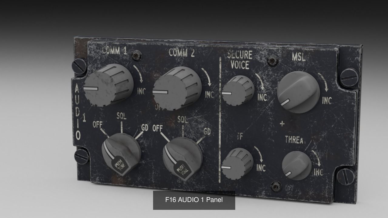 F16 Cockipt Instruments and Gauges 3D Model Collection_163